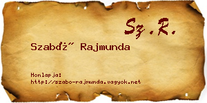 Szabó Rajmunda névjegykártya